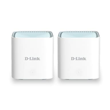 D-Link 2-Pack Home Mesh WiFi System - Eagle PRO AI AX1500 WiFi6 Wireless Mesh Router (M15-2PK), Google/Alexa Voice Control Compatible Mesh Network, High-Speed 1500Mbps, Easy Setup, Wide Coverage