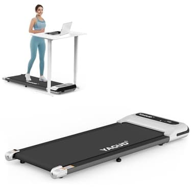 Yagud Walking Pad Treadmill, Under Desk Treadmill, 2.5HP Treadmills for Home with Remote Control & Led Display, Non-Slip, Compact Portable, Low Noise for Home/Office Fitness Exercise