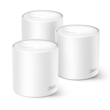TP-Link Deco AX1500 Dual-Band Mesh Wi-Fi 6 System, Smart Home, Up to 1500Mbps, Gigabit Ports, Gaming & Steaming, HomeShield Security, Seamless AI Roaming, Parental Controls(Deco X1500(3-Pack))