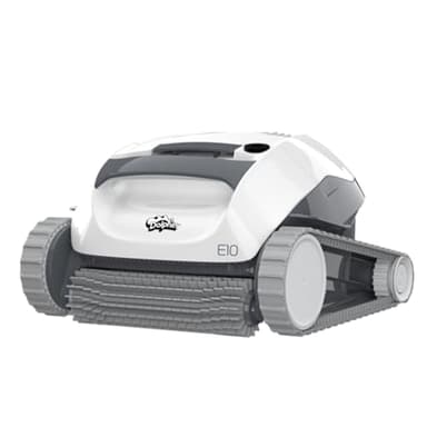 Dolphin E10 Robotic Pool Cleaner for Above Ground Pool Vacuum for Floor Cove 1.5 Hour Runtime - Up to 8m Pool with Smart Navigation, Easy Access Top Load Filter, Scrubbing Brush Robot Pool Cleaner