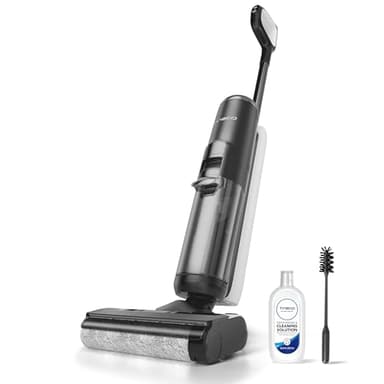 Tineco Floor ONE S5 Smart Cordless Wet Dry Vacuum Cleaner and Mop for Hard Floors, Digital Display, Long Run Time, Great for Sticky Messes and Pet Hair, Space-Saving Design