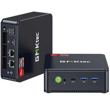 GMKtec Gaming Mini PC Ryzen 7640HS (Upgraded 6800H) 16GB DDR5 512GB SSD Dual NIC LAN 2.5GbE Desktop Computers Office Home, USB4/ Triple 4K Display/WiFi 6 BT5.2/ M6 Ultra