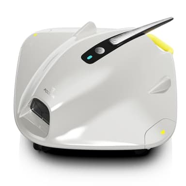 Robotic Pool Cleaner - Pool Vacuum Robot for Above Ground - 40W Strong Suction, 120 Min Runtime, Dual Cleaning System,Up to 1614 Sq Ft Coverage,Grayish White