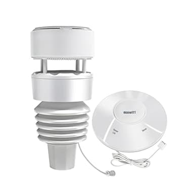 Ecowitt Wittboy Weather Station, Includes Wittboy Wi-Fi Hub and 7-in-1 Outdoor Solar Powered Weather Sensor, Supports WU/WeatherCloud/Wow/Ecowitt Weather Servers, 433 MHz