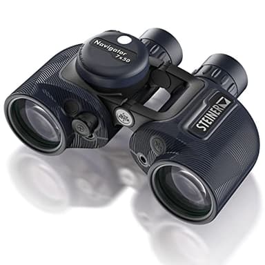 STEINER Naval Binoculars Navigator 7 x 50c - German Brand Quality, HD Stabilised Compass, Handy, Professional Marine Binoculars for Water Sports and Hobby Sailors
