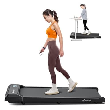 MERACH Walking Pad Treadmill with 0-9% Incline, Under Desk Treadmills for Home Space-Saving Design, Walk Pad Remote Control & App, One-Piece Molded 120KG Capacity, Walking Threadmill for Home