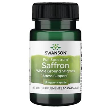 Swanson Full Spectrum Saffron 15mg, 60 Capsules