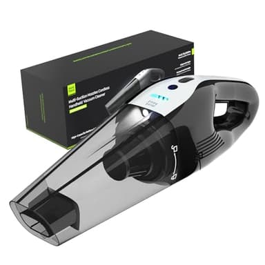 Minthouz Cordless Handheld Vacuum Cleaner - 10000Pa Strong Suction Dust Buster with 800ML Dust Cup, Portable Hand Vacuum with 20-30 Mins Runtime, 120W Motor, LED Light for Car, Home & Office Cleaning