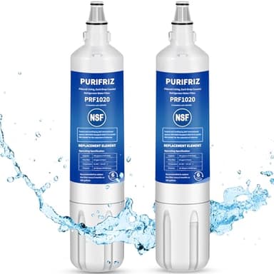 PURIFRIZ 2 Pack Refrigerator Water Filter Compatible with Sub-Zero 4204490, 4290510, 9030868, 6 Month / 300 Gallon