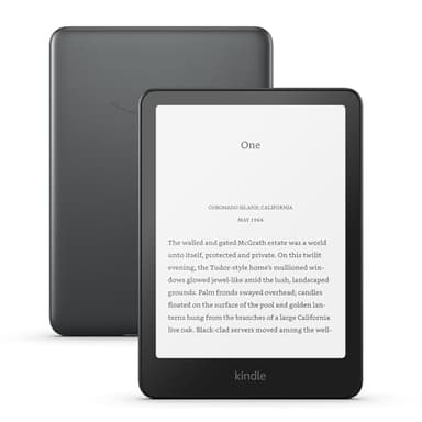 Amazon Kindle Paperwhite Signature Edition Metallic Black – Our fastest Kindle with an auto-adjusting front light, wireless charging, and weeks of battery life (32 GB)