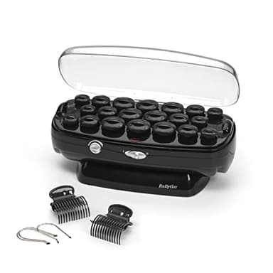 BaByliss Thermo Ceramic Rollers Heated Hair Rollers with Ceramic Coating and Ion Technology for Silky Long-Lasting Curls RS035E
