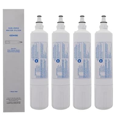Replacement Parts Refrigerators Water Filter,Compatible with Sub-Zero 4204490 Refrigerator Water Filter for 4290510 F1000 Fits Built-in, PRO48, and Integrated(4pcs)