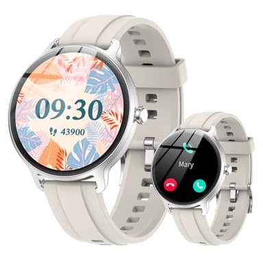 Smart Watch for Women Men (Answer/Make Calls), Smartwatches Built-in AI Voice, 1.27" HD Touch Fitness Watch With Heart Rate/Sleep/Step/SpO2 Monitor, 100+ Sports Modes & IP68 Waterproof for Android iOS