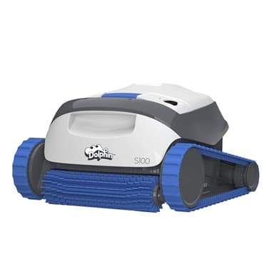 Dolphin S100 Robotic Pool Cleaners for Inground Pools up to 120mins Runtime for Floor Wall Climbing up to 10m Smart Navigation Robot Pool Vacuum with Filter Basket Powerful Active Scrubbing