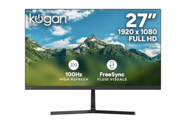 Kogan 27" Full HD 100Hz Frameless FreeSync Monitor (1920 x 1080) - KAMN27F10SA - 27 Inch