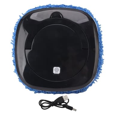 RASTKY Intelligent High Efficiency Mopping Robot with Water Tank Vacuum and Mop for Various Floors and Environmental (Black)