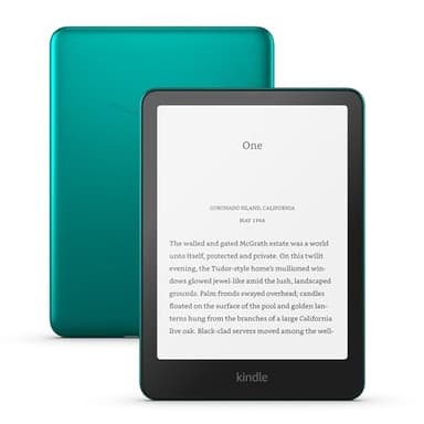 Amazon Kindle Paperwhite Signature Edition Metallic Jade (Amazon Exclusive) – Our fastest Kindle with an auto-adjusting front light, wireless charging, and weeks of battery life (32 GB)