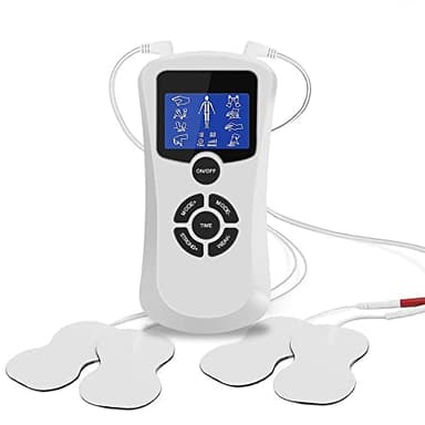 OSITO TENS Machine, Analgesic TENS system, 8 Modes EMS Muscle Stimulator for Back/Legs/Feets/Waist Pain Relief Therapy (White)