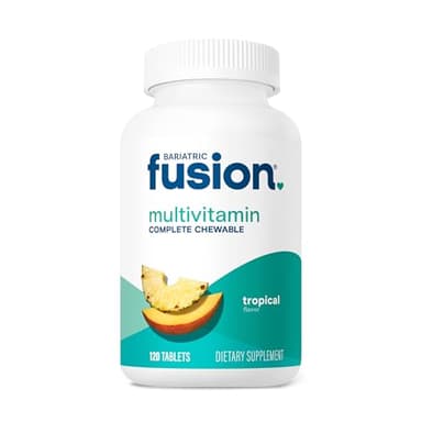 Bariatric Fusion Tropical Complete Chewable Bariatric Multivitamin For Bariatric Surgery Patients Including Gastric Bypass and Sleeve Gastrectomy, 120 Tablets