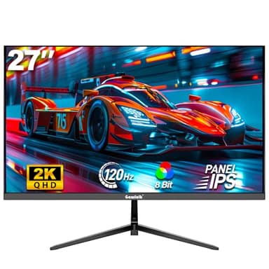 27" 2K Gaming Monitor - 120Hz, QHD PC Computer Screen IPS with AMD FreeSync, Flicker-Free, Support VESA Mountable (75x75mm)
