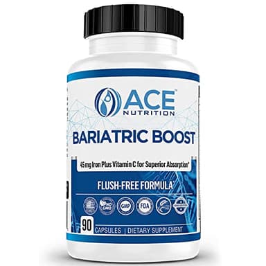 New & REFORMULATED Bariatric Boost One-A-Day Multivitamin 90 Day Supply with 45mg Iron Post Gastric Bypass Sleeve Surgery | Non-GMO, Gluten Free, Bariatric Multivitamin Made in USA |