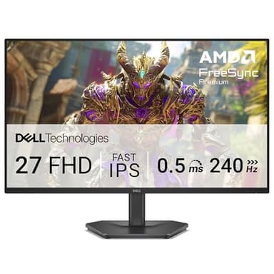 Dell 27 Gaming Monitor - SE2726HG, 27-inch Full HD, 240Hz Refresh Rate, Fast 0.5ms Response Time, AMD FreeSync Premium